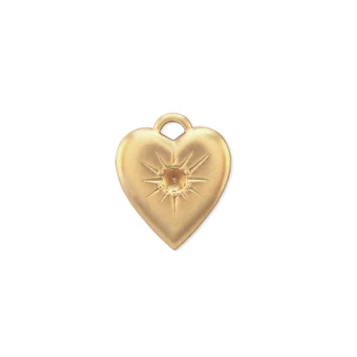 Heart w/stone setting - Item # S342/1 - Salvadore Tool & Findings, Inc.